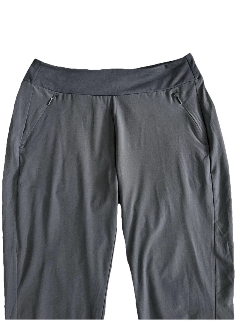 Athleta Soho Jogger Pants Women’s 14 Cast Iron Gray Stretch Lightweight Casual - Picture 5 of 16